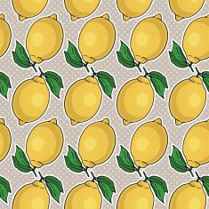 Seamless pattern with yellow lemons N2