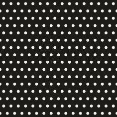Seamless polka dot pattern on black paper