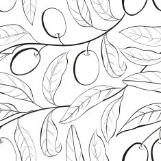 Olive seamless pattern N9