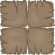 Old damaged dark sheet of paper