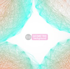 Geometric background made of lines Abstract shape Vector