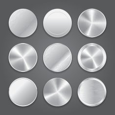 App icons background set Metal button icons
