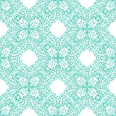 Stroke floral abstract pattern