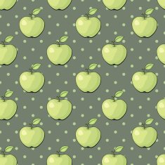 vector pattern with apples N4