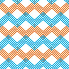 Zig zag geometric pattern vector retro style background