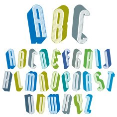 3d tall condensed font for headlines with good style N3