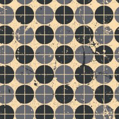 Geometric seamless pattern with mess aged texture N2