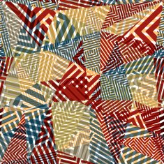 Geometric optical seamless pattern