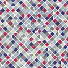 Abstract mosaic seamless background vector geometric pattern