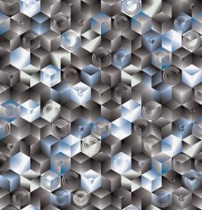 Cubes seamless pattern vector background