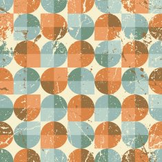 Old style seamless tiles mosaic vector abstract background N2