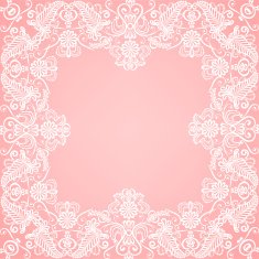 lace floral frame N16
