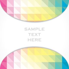 creative colorful triangular banner design