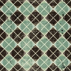 Geometric vintage seamless pattern with aged grunge texture N2