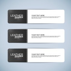 Collection leather banners N2