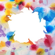 abstract colorful floral pattern background N19