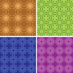 seamless color geometric patterns - vector