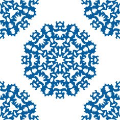 Seamless Christmas pattern with snowflakes N5