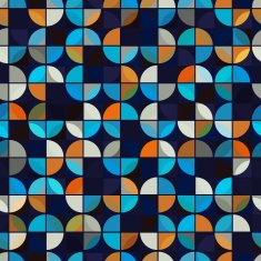 Futuristic colorful geometric background vector abstract