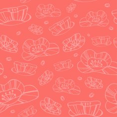 Floral seamless pattern Vector illustration Background shapes N2