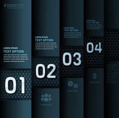Abstract paper Infographics and metalic bars N2