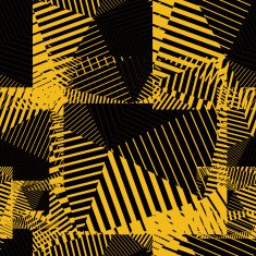 Contrast motif creative continuous lines pattern