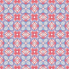 vintage blue and orange pattern N2