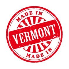 made in Vermont grunge rubber stamp