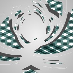 Abstract futuristic geometric shapes N59