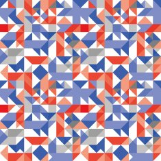 Bright mosaic seamless geometric pattern