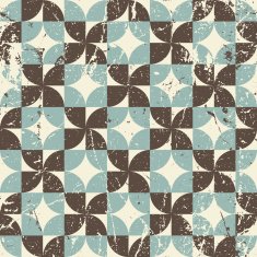 Geometric seamless pattern with diamonds and crosses N2