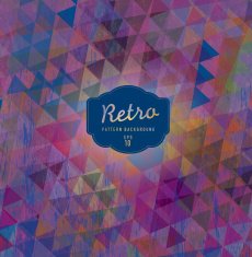 Purple and deep blue Textured colorful retro triangle background
