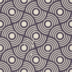 Retro vintage vector geometric seamless background