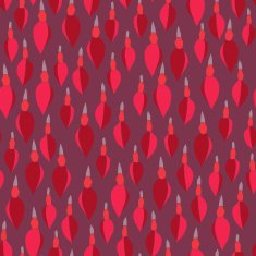 Deep Red Pattern with small flower buds Seamless vector illustration N2