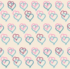vector pattern with hearts N2