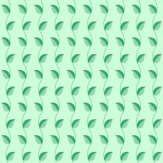 Seamless pattern green leaves for background Vector