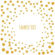 "Sale" banner on golden dot background