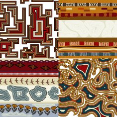 Set of graphic seamless textures