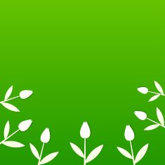 Green summer background with tulips N2
