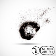 Various Spray paint graffiti decorative splatters N5