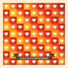 Colorful love background illustration N2