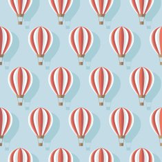vector seamless pattern with air balloons N3