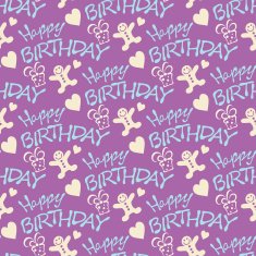 Happy Birthday seamless pattern texture background