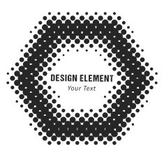 Halftone Design Element