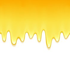 Yellow drips on white back Paint or honey drops
