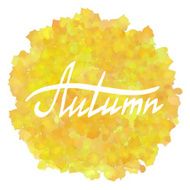 Yellow watercolor spot N2