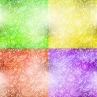 Blurry flower pattern