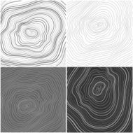 Vector tree rings background topographic map background concept