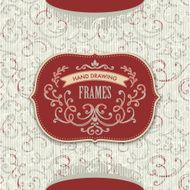 hand-sketched vintage frame N3