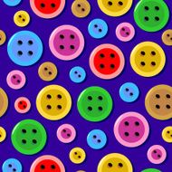 Seamless pattern with colorful sewing buttons N3